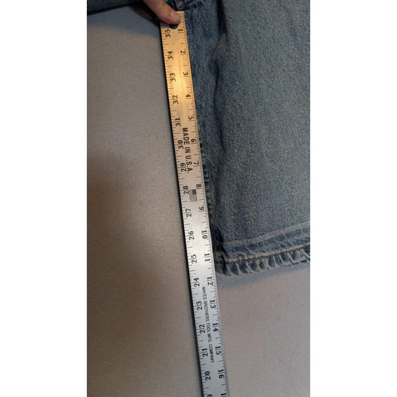 Vtg Brittania Denim Jean Shorts Mens 34 Waist Light Wash Jorts Retro 90s Y2K - Picture 7 of 10